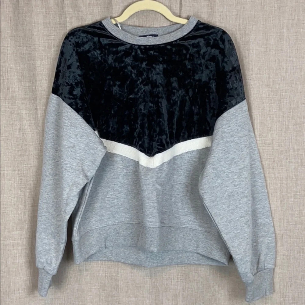 Freshman 1996 New Crewneck Velour Pullover‎ Sweatshirt Medium